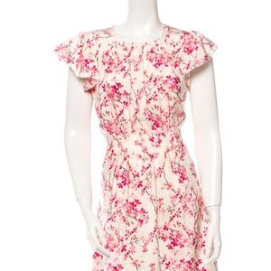 Silk Floral(Cherry Blossom) Balenciaga Dress
